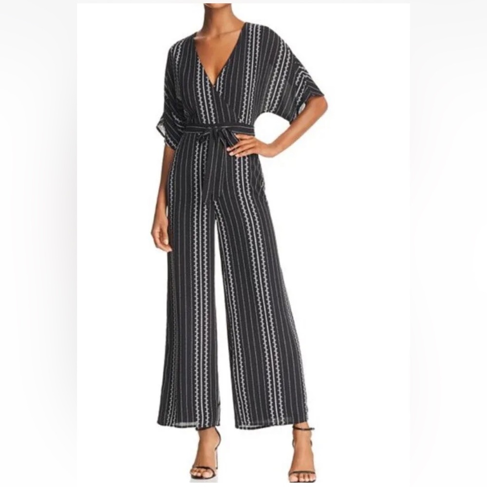 NWT Sadie & Sage Geo Print Wide Leg Jumpsuit Small S